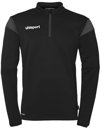 uhlsport Unisex Squad 27 1/4 Zip Top Pullover, Schwarz/Anthra, M EU