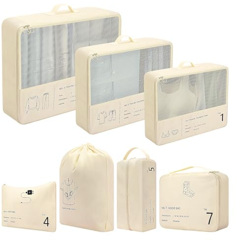 Packing Cubes, Packing Cubes for Suitcases, Travel Cubes, Travel Organiser, Suitcase Organiser Bags