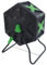 Composter, compostiera da giardino, compostiera, in metallo, compostiera termica, compostiera, compostiera rapida, per giardino, 70 l, contenitore esagonale girevole in PP e ferro, con porta laterale