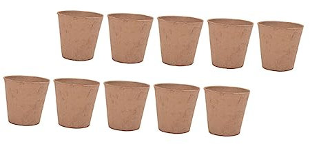 JOINPAYA 25piezas Copa De Plántulas Biodegradable y Orgánica para Macetas para Viveros De Pulpa Contenedores para Plantar Jardín