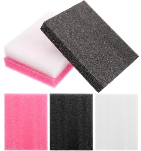 TOMETURE Almohadillas Densas para Agujas de Fieltro 6 Piezas, Tapete de Fieltrar de Lana, Espuma Perlada 20x15x3 Cm, Cojín para Costura Diy, Soporte Portátil para Manualidades de Punzonado