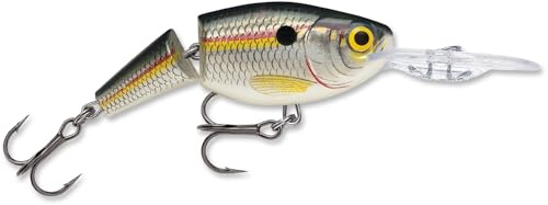 Rapala, Essential Angelköder, Jointed Shad Rap, Größe: 7cm/13g, schwebender Süßwasserköder, Schwimmtiefe: 1,8-3,9m, Angelgerät aus Kunststoff, Shad SD