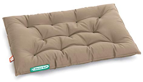 Doctor Bark Hundkudde Urban – ortopedisk hundsäng – tvättbar upp till 95 °C – robust inomhus – utomhus hundmadrass – tillverkad i Tyskland (M – 70 x 50 cm, guldbrun)