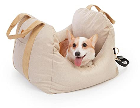 PET AWESOME Dog Car Seat, Puppy Booster Seat, Travel Carrier Bed for Small and Medium Pets
