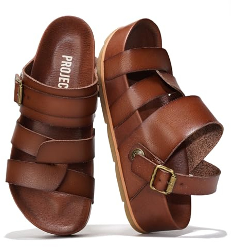 Project Cloud Platform Sandals Women – Strappy Wedges with Comfortable Plush & Soft Insole – Lightweight & Non Slip Platform Sandals for Women 2026 (Proud,CLAY,6)