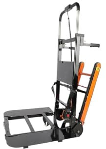 XFYESL Car End Pipes Electric Stair Climbing Hand Trucks 440-880lb Capacity Aluminum Stair Climber Dolly Moving Heavy For Moving home Hand Truck(Orange fixed speed)