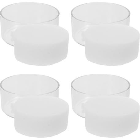 FUNOMOCYA 4 Esponjas Para Oficina Accesorio Para Dedos Humedecedor De Esponja Para Billetes Herramienta Para Contar Dinero Herramienta Para Contar Efectivo Taza Blanca