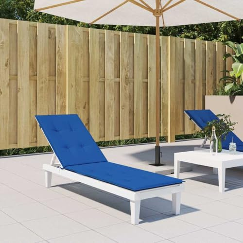 Frdhee Klemmkissen für Sitzbank,Liegestuhl-Auflage Königsblau (75+105) x50x4 cm,Liegesesselkissen für Schlafzimmer und Wohnzimmer