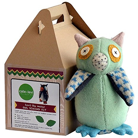 Cate & Levi - Stuffed Animal Making Kit - Unique Child Gift - Machine Washable (Owl), 84 months to 168 months