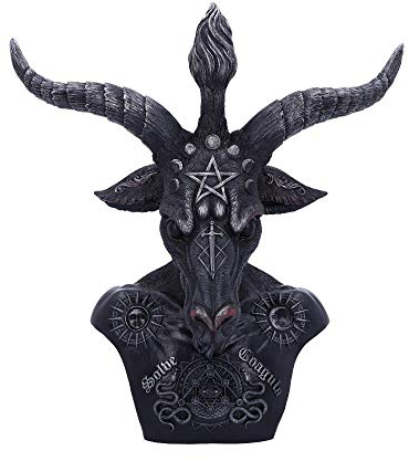 Nemesis Now Celestial Black and Silver Baphomet Bust, Polyresin, 33cm