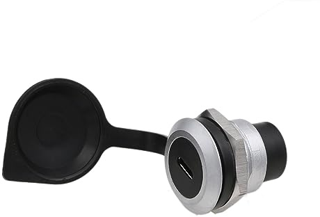 HangTon 2pack USB C typ-C kvinnlig koppling för panel vattentät cirkulär kontakt för skottkorsning, honkontakt till hona