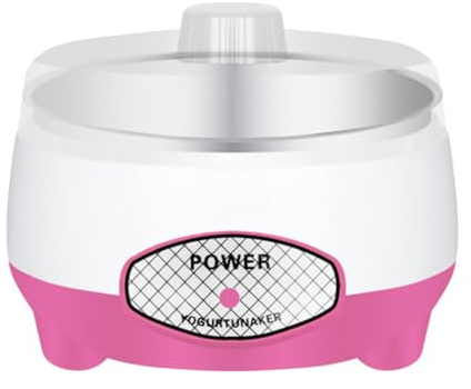 predolo Yogurtiera Strumenti per yogurt fai-da-te 15W Facile da usare Fermentazione a temperatura costante Macchina per yogurt automatica Elettrodomestico da, Fodera in acciaio rosa