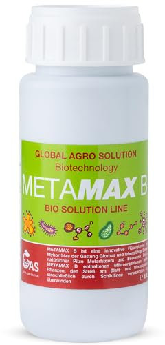 Global Agro Solution Metamax B Bio Pflanzendünger – 100 % Organischer Flüssigdünger für Ertragssteigerung & Pflanzengesundheit – Für Zimmerpflanzen, Obst, Gemüse, Getreide & Blumen – 100ml