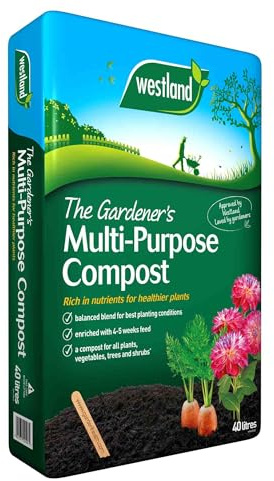 Westland The Gardener's Multi-Purpose Compost, 40 Litres, Nutrient-rich Blend