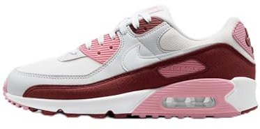 NIKE Damen AIR MAX 90 SE Sneaker, Dark Team Red White Platinum Tint, 38.5 EU