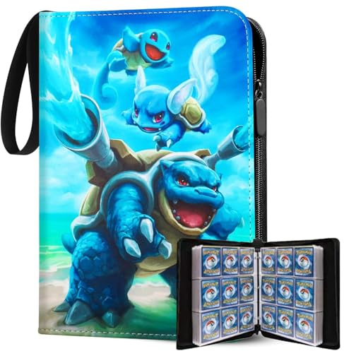 Album Cartas,Card Binder Coleccionables 900 Cartas 50 Paginas,PU Impermeable Alta Definición y Transparente,Para Tarjetas Juego Deportes Yu-Gi-Oh Recopilar