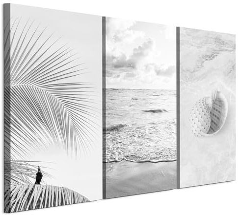 LUMASOUL Quadri Moderni Soggiorno su 3 Tele - Quadri Camera da Letto Motivo Natura - Poster da parete con cornice in legno e telaio - Stampe da Parete 120x80 cm