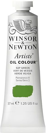 Winsor & Newton Artists' Oil Paint, 37ml Tube, Sap Green