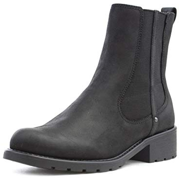 Clarks Damen Orinoco Club Kurzschaft Stiefel, Schwarzes Leder, 37.5 EU