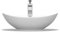 Mai & Mai Lavabo sobre Encimera Lavabo Baño | Blanco Brillante | Cerámica | 59x38x19cm | sin Orificio para Grifo con Rebosadero | Brüssel818