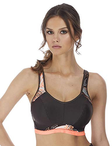 Freya Women's Epic Active Crop Top Sport Bra, Digital Vision, 28D