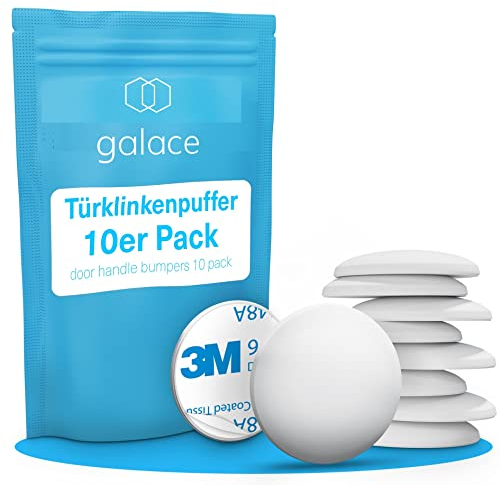 galace Türstopper Wand selbstklebend [10er Set] - Türpuffer als idealer Türschutz - Wandtürstopper - Türstopper Wand - Wandpuffer - Wandstopper selbstklebend