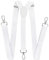 axy Herren Hosenträger mit 3 robusten Karabiner Verschluss 2,5 cm breit Y-Form stufenlos verstellbar (Weiss)