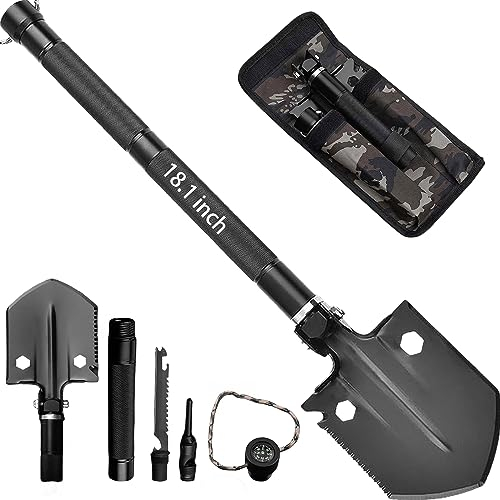 Campingschaufel Handschaufel Gartenarbeit Multifunktionale Taktische Überlebensschaufel für Überleben/Garten/Camping/Outdoor/Wandern
