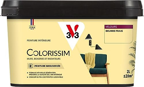 V33 Peinture multi-supports Colorissim® Beurre frais Velours 2L