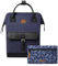 CABAIA - Sac à Dos Adventurer Dusseldorf - Medium 18L - Déperlant - Compartiment Ordinateur Portable 13 - 2 Poches - Certifié Vegan - Sac Voyage, Affaires, École pour Homme et Femme - Violet