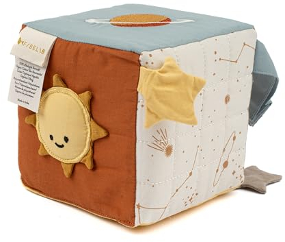 Fabelab Spielwürfel Baby Raum | Multifunktional Spielzeug Ab 6 Monate | Motorikwürfel | Baby Spielzeug | Weicher Aktivitätswürfel