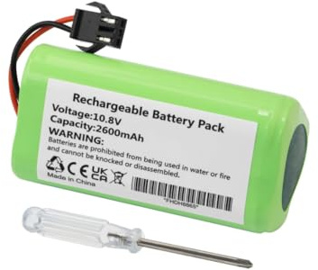 MULS Replacement Battery for Vactidy T6 T7 T8 Robot Vacuum Cleaner with Tools PN: LS001-02 10.8V 2600mAh