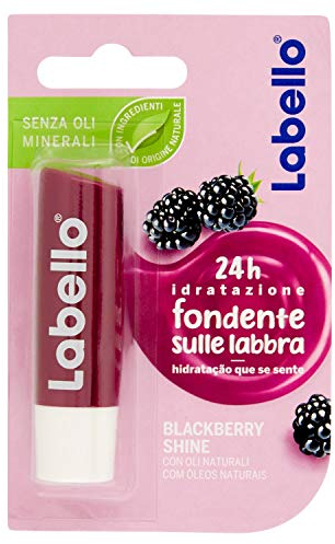 Labello Blackberry Shine, Blackberry Flavoured Lip Balm, 5.5 ml