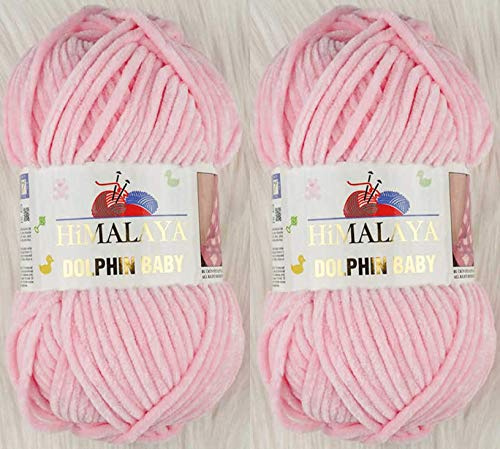 Himalaya Dolphin Baby Yarn Knitting Yarn 2 Skeins 264 Yards 2x100gram Super Bulky Baby Blanket Yarn (80319)