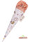 coopz Schultüte Meerjungfrau mit Haarschleife Rosa Handmade Zuckertüte, Farbe:Altrosa