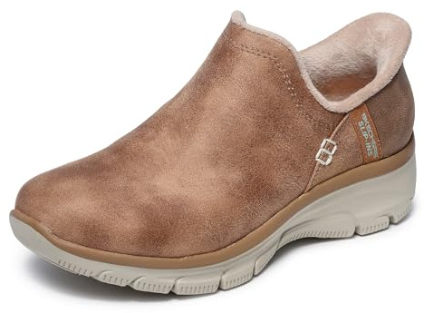 Skechers Women's Easy Going-Modern Hour-Hands Free Slip-Ins Ankle Boot, Chocolate, 6