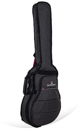 Crossrock Padded Backpack Guitar Bag for 335 Style 6-String Semi-Hollow Electric Guitars-Dark Grey (CRSG107-335DG)