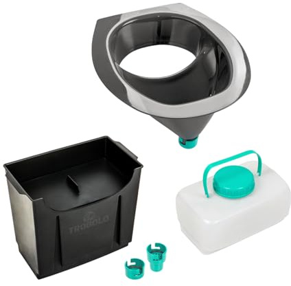 TROBOLO DIY Composting Toilet Set with Urine Diverter and Containers, Build Your Own Urine-Diverting Dry Toilet
