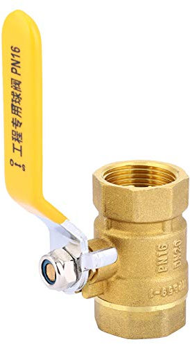 Válvula de Bola de Encendido y Apagado, Válvula de Bola DN20 G3/4 pulg. Válvula de Bola con Rosca Hembra Válvula de Bola de Encendido y Apagado de Latón para Agua, Presión
