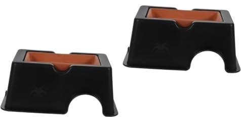 HANABASS 2stücke Reptil Versteck Höhle Für Schildkröten Feuchtigkeitsregulierende Terrarium Dekoration Langlebige Und Stabile Kunststeinstruktur Für Aquarien Und Reptilienhabitate