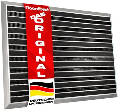 Floordirekt Fussabtreter Aussenbereich „Spectral“ für innen & außen - rostfrei & wetterfest - Haustür Fußabtreter - Türmatte Eingangsmatte (PVC/Bürste. 47 x 68 cm)