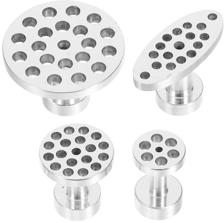ERINGOGO 4pcs Aluminum Alloy Puller Heads Slide Hammer Kit for Precise Auto Body Dent Removal Lightweight Tools for Professional Paintless Hail Fixer and DIY Use