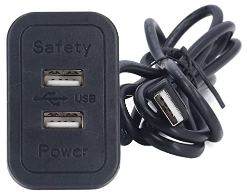 Doppia stazione di ricarica USB 5V Divano da incasso USB Power Hub Scheda di cablaggio Presa di corrente per uso domestico Materiale ABS 4x2,5 cm