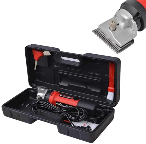 Teenpull 6-TLG. Hästskärmaskin set 550 W kabel 5 m med rakhuvud blad för häst ponny päls man svans hov vård stall ridsport turnering hygien skur partiell spår vinterpäls