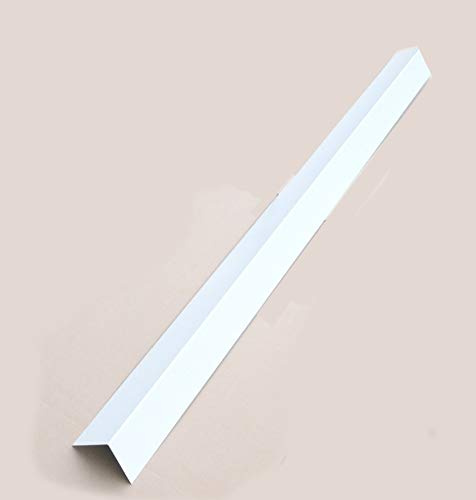 Aluminium Winkelblech 100x100 mm Weiß RAL 9010 | 0,8 mm stark | 2 m Länge | UV-beständig mit Schutzfolie | Dachblech Kantblech Abschlussblech Fassadenblech