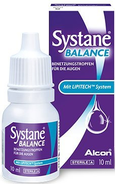 Systane Balance MD Benetzungstropfen, Spar-Set 6x10ml. Augentropfen mit LipiTech System zur Linderung trockener, tränender Augen bei Lipidmangel.