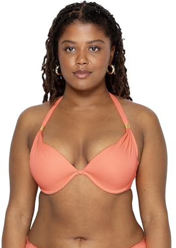 Smart & Sexy Swim Secret Halterneck-bikinitop med mega push-up-effekt, 75C