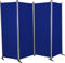Angerer Freizeitmöbel GmbH Paravent - Raumteiler & Raumtrenner Sichtschutz - Outdoor Paravent für Windschutz & Schatten auf Balkon (4-teilig, PE blau)