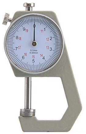 Calibre de espesor, calibre portátil para comprobador de espesor, 0,01 mm, precisión para papel, cuero, herramienta de medición de chapa