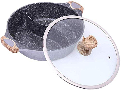 AFDK Hot Pot Yin und Yang Hot Pot 30Cm doppelseitig Non-Stick Pot Chinese Pot Fach Haushalt Geschirr